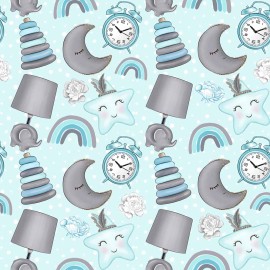 Hârtie de orez Decoupage, Tema Accesorii pentru Camera Bebelușului, 30gsm Premium, Tehnica șervețelului