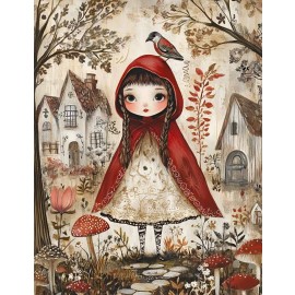 Hârtie de orez Decoupage, Tema Pădure Fermecată, 30gsm Premium, Tehnica șervețelului