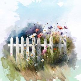 Hârtie de orez Decoupage, Tema Acuarelă Florală Pastel, 30gsm Premium, Tehnica șervețelului