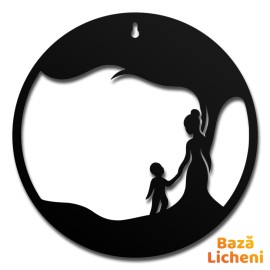 Baza Decorativa pentru Licheni – Mama și Copil – HDF sau Acril